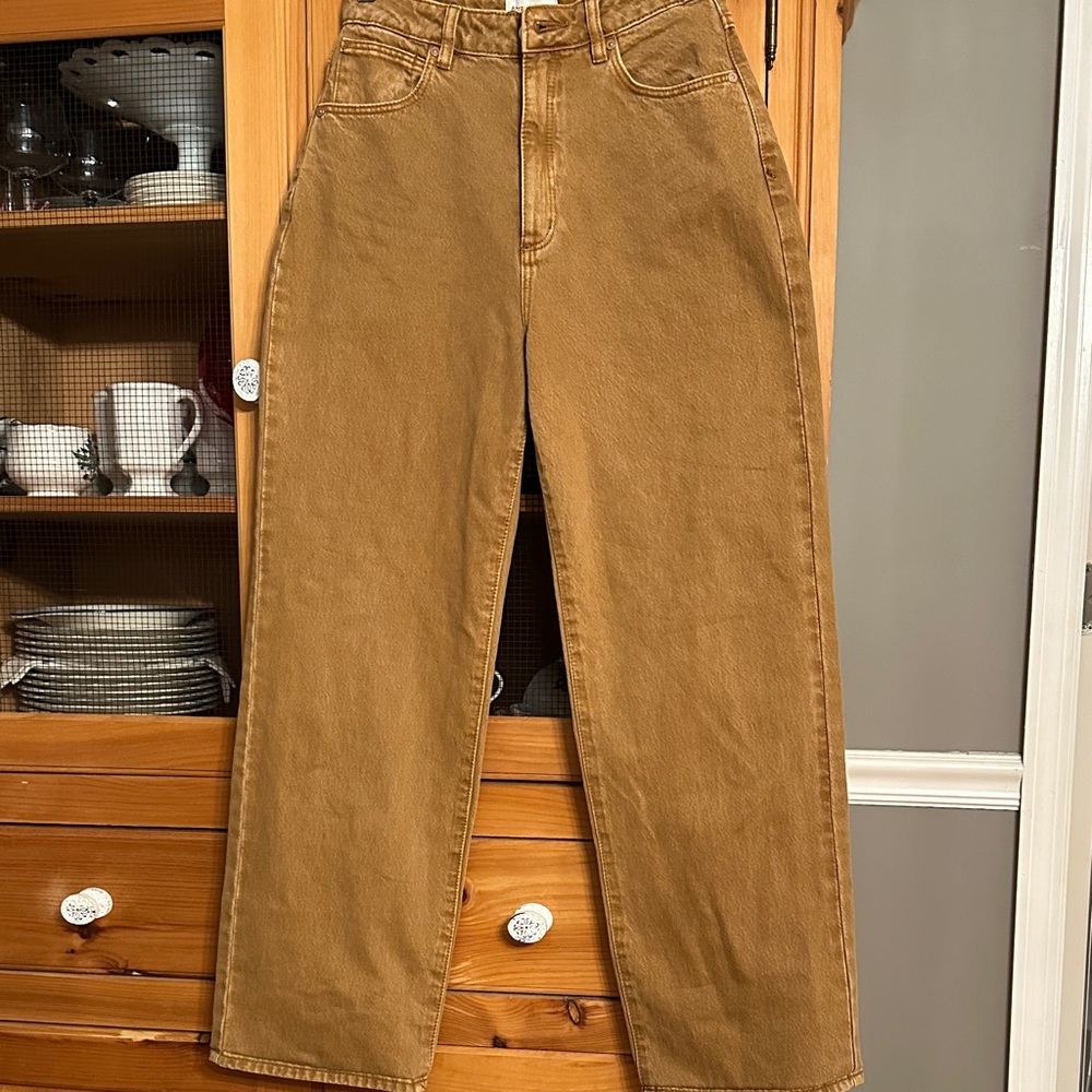 High Rise Brown Jeans